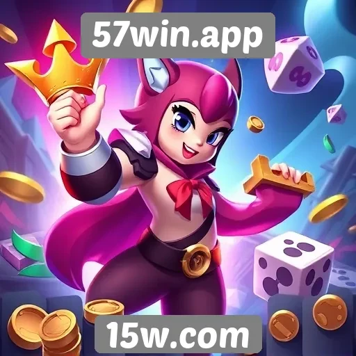 Variedade de jogos disponíveis em 57win.app